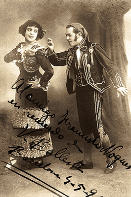 1915 09 Barcelona Vicent Ballester En Sevilla esta el amor amb Clara Panach